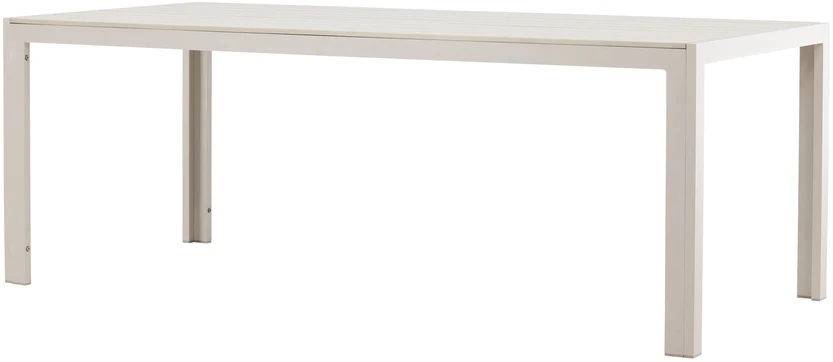Venture Design Valgomojo stalas 205x90x74 cm, smėlio spalvos, pagamintas iš polimedžio
