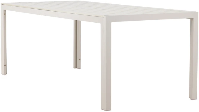 Venture Design Valgomojo stalas 205x90x74 cm, smėlio spalvos, pagamintas iš polimedžio
