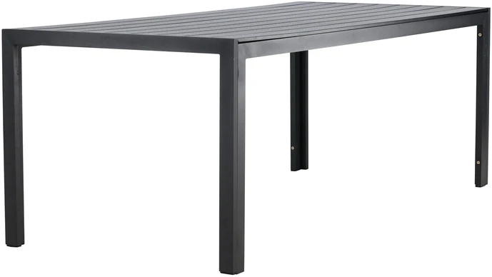 Venture Design Valgomojo stalas 205x90x74 cm Juodas Polywood