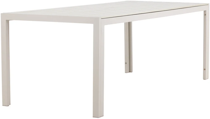 Venture Design Valgomojo stalas 205x90x74 cm, smėlio spalvos, pagamintas iš polimedžio