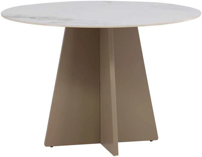 Venture Design Valgomojo stalas Bootcut 110x75 cm Smėlio spalvos