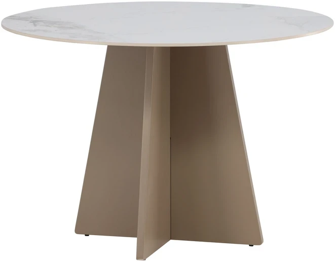 Venture Design Valgomojo stalas Bootcut 110x75 cm Smėlio spalvos