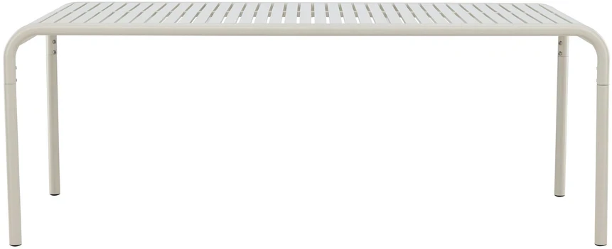 Venture Design Valgomojo stalas Borneo 100x200 cm Smėlio spalvos Aliuminis