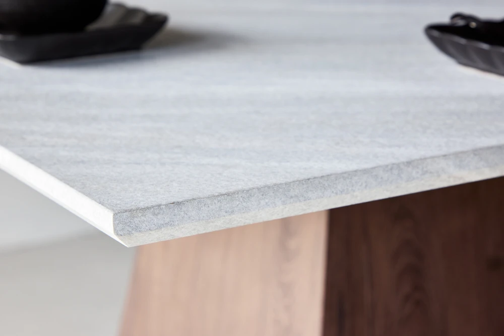 Venture Design Valgomojo stalas Cael 120x120x75 cm Šviesiai pilkas