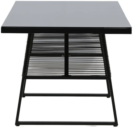 Venture Design Valgomojo stalas, Dallas, 77x193x90 cm, Juodas