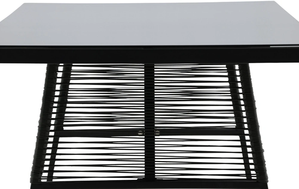Venture Design Valgomojo stalas, Dallas, 77x193x90 cm, Juodas