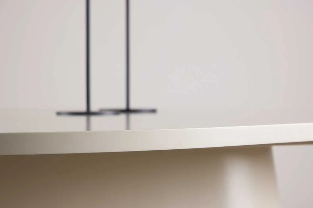 Venture Design Valgomojo stalas Diamond 210x110x75 cm Smėlio spalvos MDF