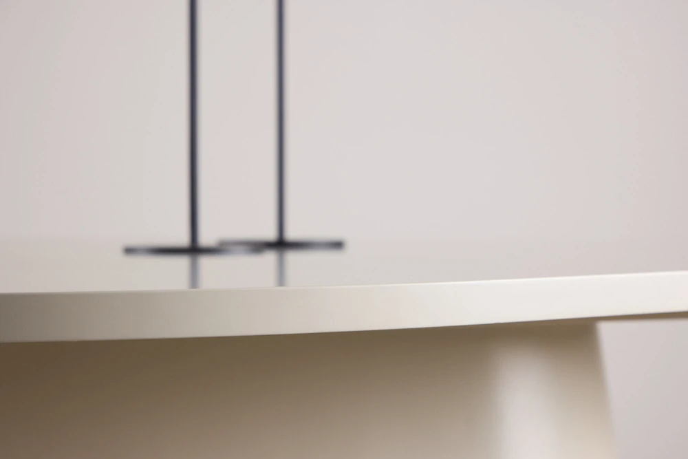 Venture Design Valgomojo stalas Diamond 210x110x75 cm Smėlio spalvos MDF
