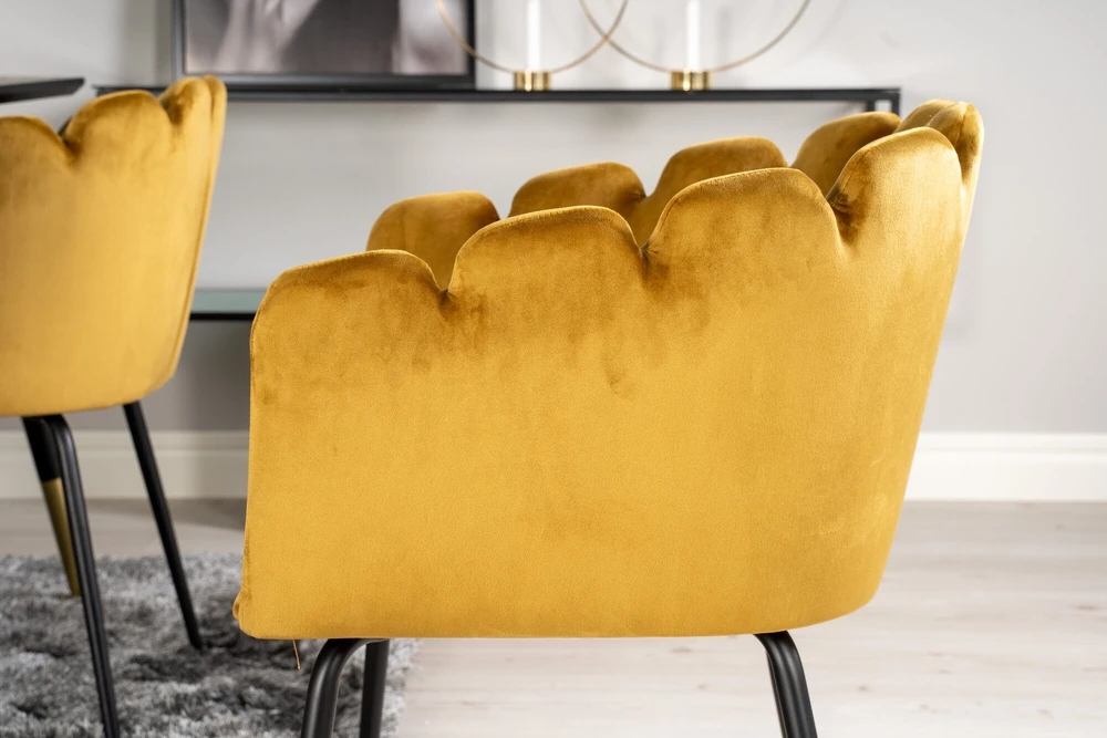 Venture Design Valgomojo stalas, Dipp, 180x90 cm, Juodas, Kėdė, Limhamn, Aukso