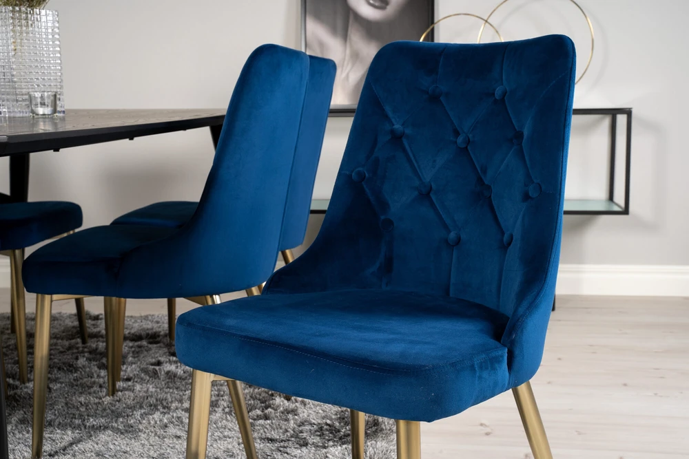 Venture Design Valgomojo stalas, Dipp, 180x90 cm, Juodas