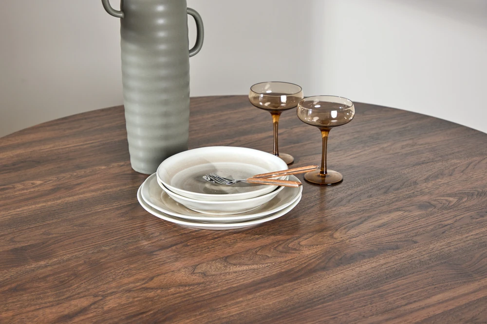 Venture Design Valgomojo stalas Durango 120x75 cm riešutas plienas MDF