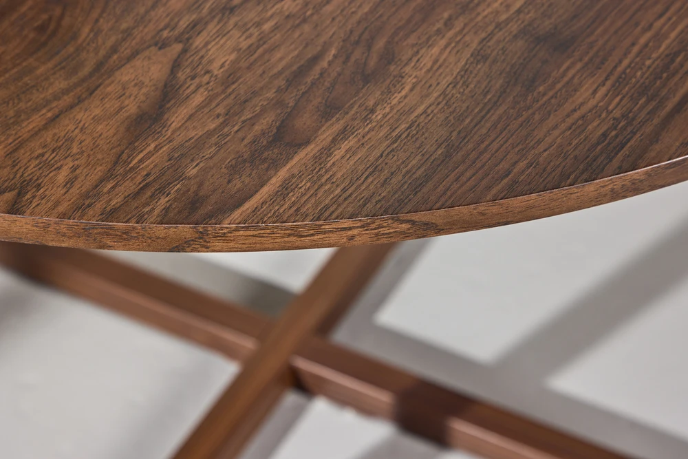 Venture Design Valgomojo stalas Durango 120x75 cm riešutas plienas MDF