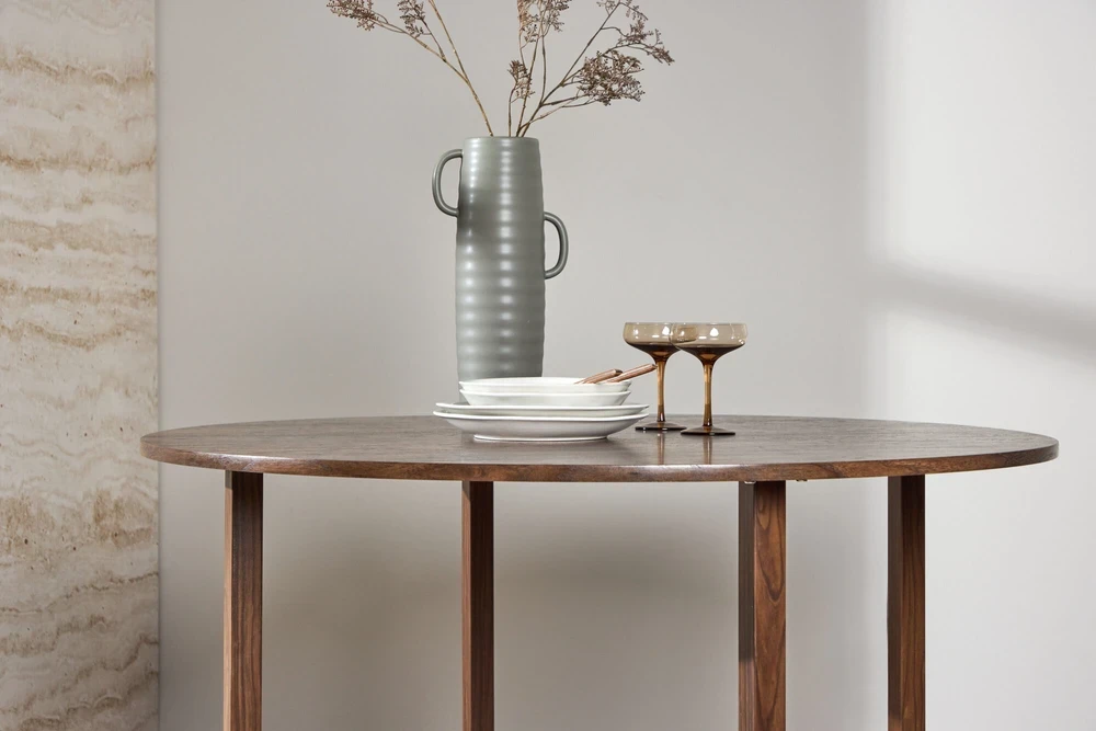 Venture Design Valgomojo stalas Durango 120x75 cm riešutas plienas MDF