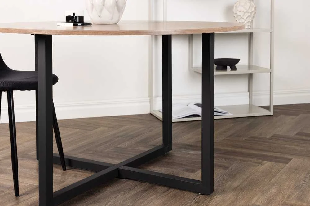 Venture Design Valgomojo stalas, Durango, ø120 cm, Riešutas
