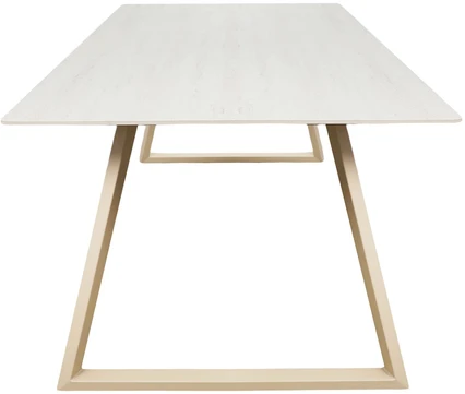 Venture Design Valgomojo stalas Estelle 200x90 cm, smėlio/beige marmuro imitacijos