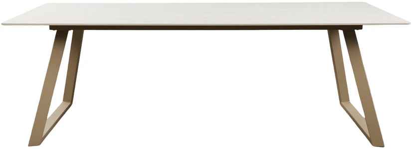 Venture Design Valgomojo stalas Estelle 200x90 cm, smėlio/beige marmuro imitacijos