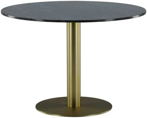 Venture Design Valgomojo stalas, Estelle, ø106 cm, Tamsiai pilka
