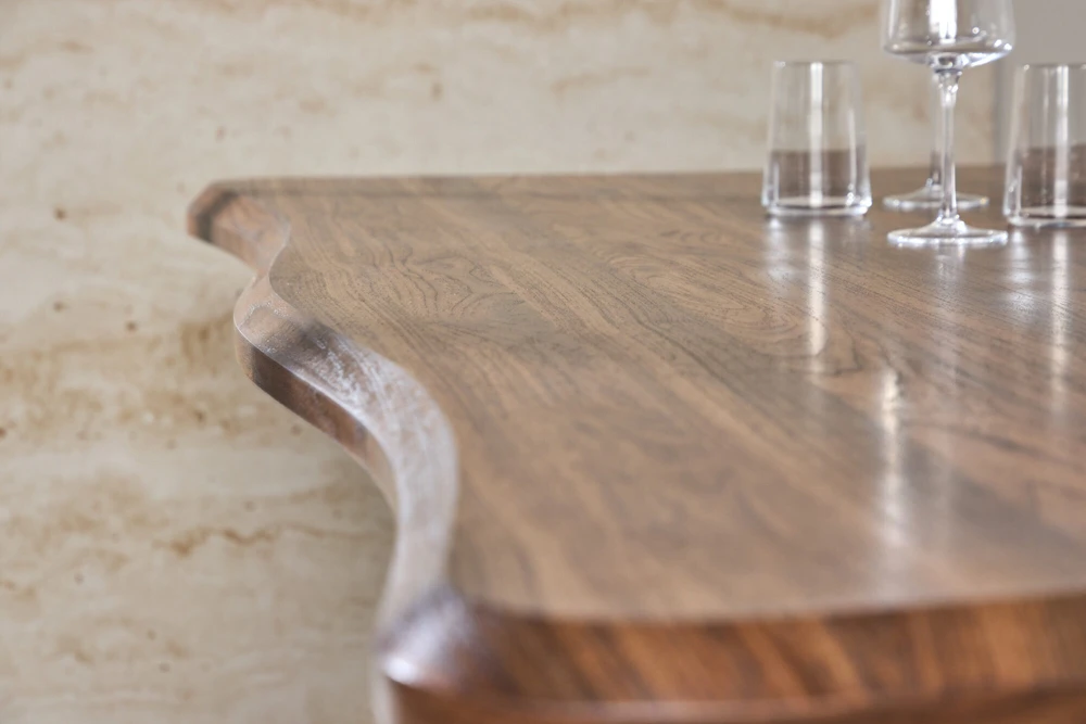 Venture Design Valgomojo stalas Fiona 180x90x75 cm riešutmedžio MDF