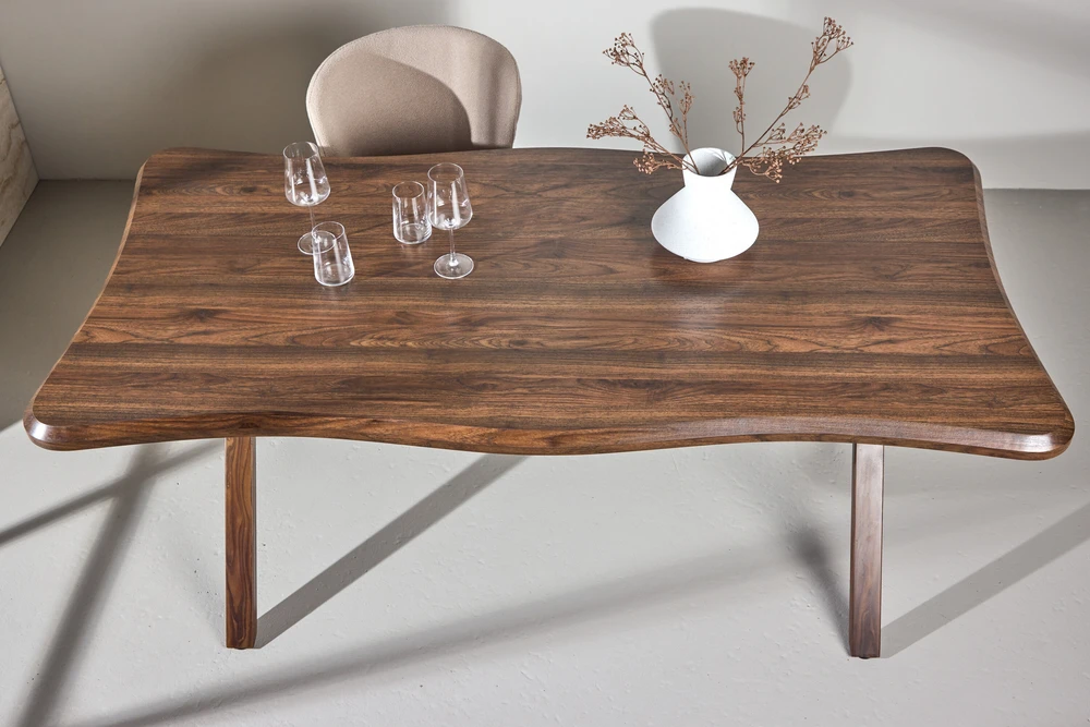 Venture Design Valgomojo stalas Fiona 180x90x75 cm riešutmedžio MDF