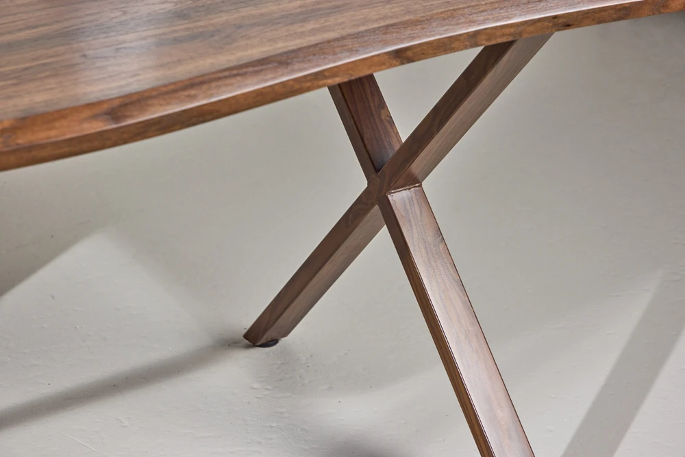Venture Design Valgomojo stalas Fiona 180x90x75 cm riešutmedžio MDF