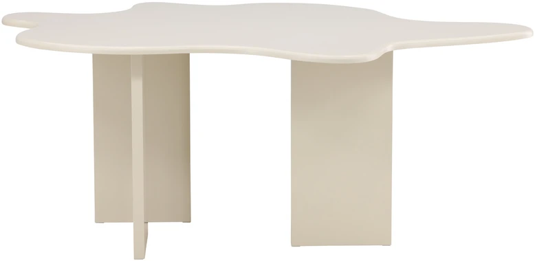 Venture Design Valgomojo stalas Flower 190x123x76 cm, smėlio spalvos MDF
