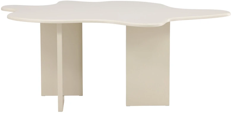 Venture Design Valgomojo stalas Flower 190x123x76 cm, smėlio spalvos MDF
