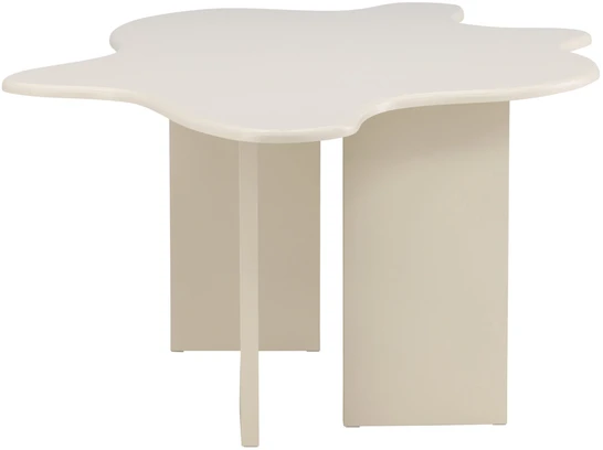 Venture Design Valgomojo stalas Flower 190x123x76 cm, smėlio spalvos MDF
