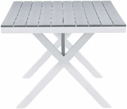 Venture Design Valgomojo stalas, Garcia, 200x100 cm, Pilka