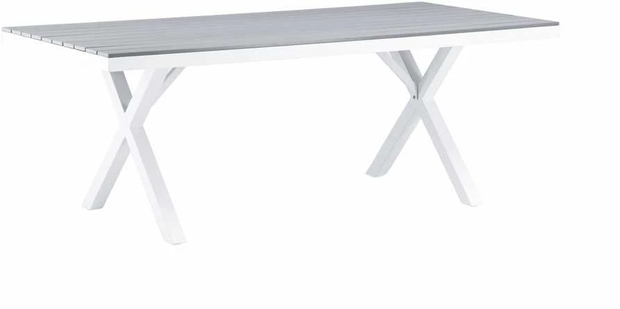 Venture Design Valgomojo stalas, Garcia, 200x100 cm, Pilka