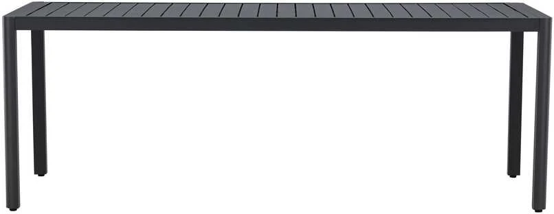 Venture Design Valgomojo stalas Giardini 200x90x72 cm Juodas Aliuminis