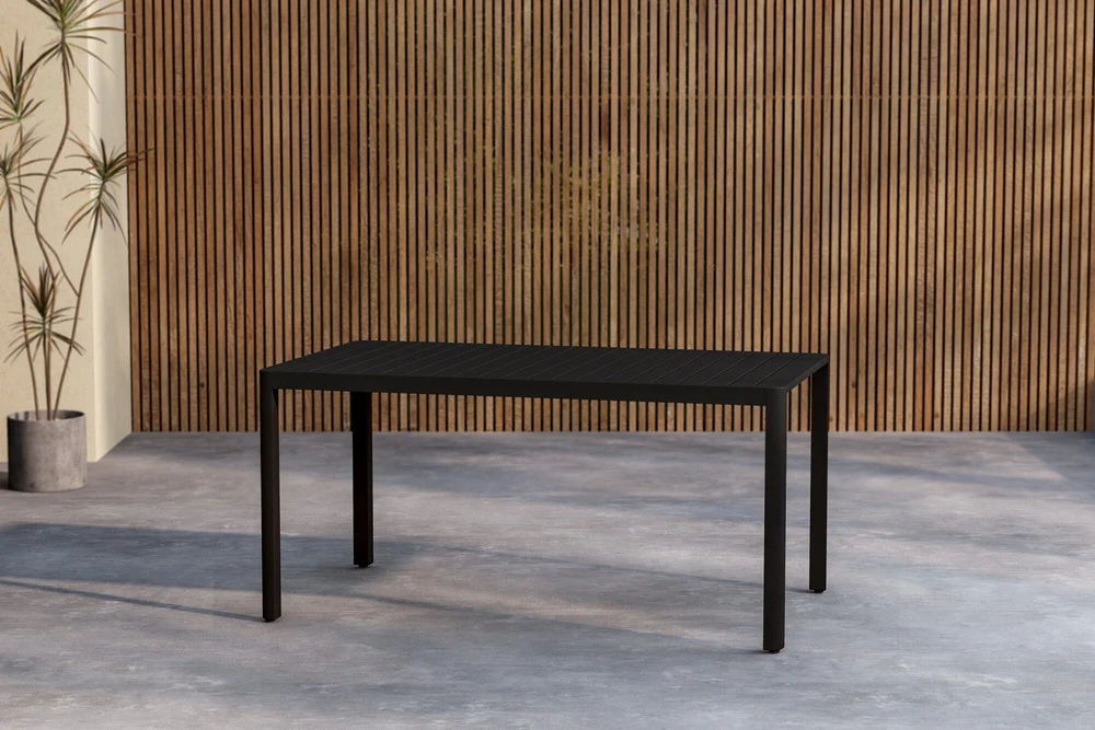Venture Design Valgomojo stalas Giardini 150x85x72 cm Juodas