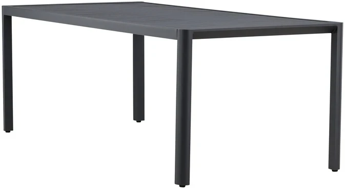 Venture Design Valgomojo stalas Giardini 200x90x72 cm Juodas Aliuminis
