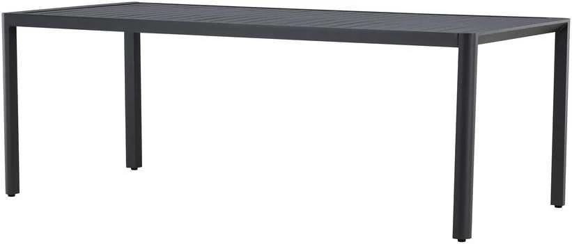 Venture Design Valgomojo stalas Giardini 200x90x72 cm Juodas Aliuminis