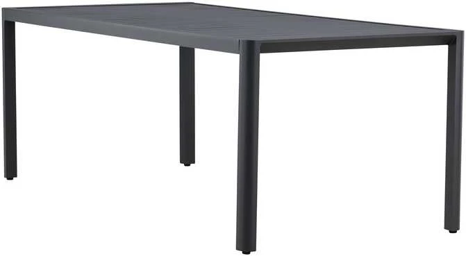 Venture Design Valgomojo stalas Giardini 200x90x72 cm Juodas Aliuminis