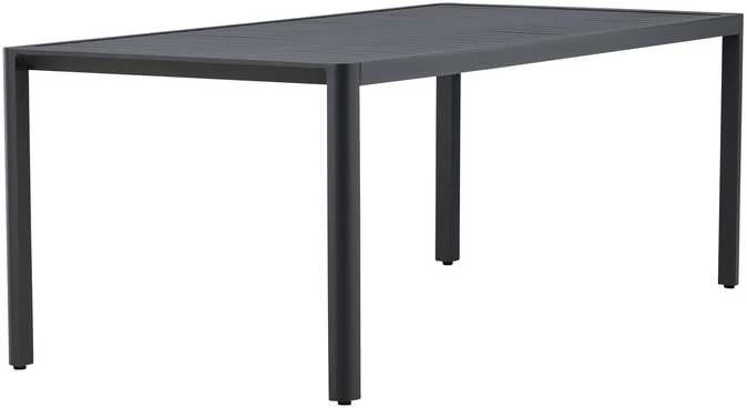 Venture Design Valgomojo stalas Giardini 200x90x72 cm Juodas Aliuminis
