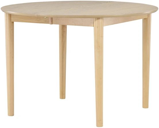 Venture Design Valgomojo stalas, Gilda, ø110+40 cm, balta kalkė
