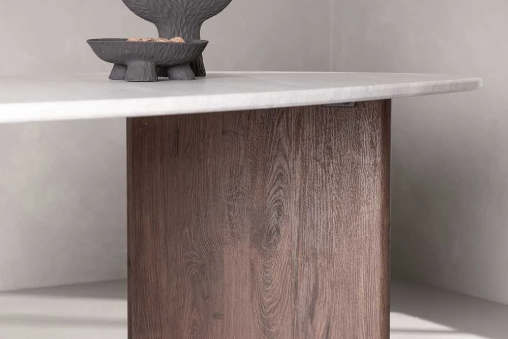 Venture Design Valgomojo stalas, Grönvik, 180x90 cm, Šviesiai pilkas