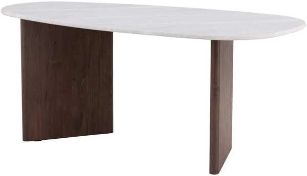 Venture Design Valgomojo stalas, Grönvik, 180x90 cm, Šviesiai pilkas