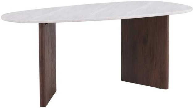 Venture Design Valgomojo stalas, Grönvik, 180x90 cm, Šviesiai pilkas