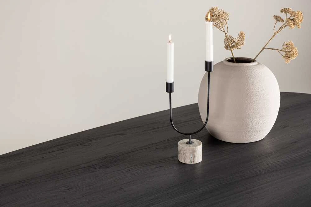 Venture Design Valgomojo stalas, Grönvik, 220x100 cm, Juodas