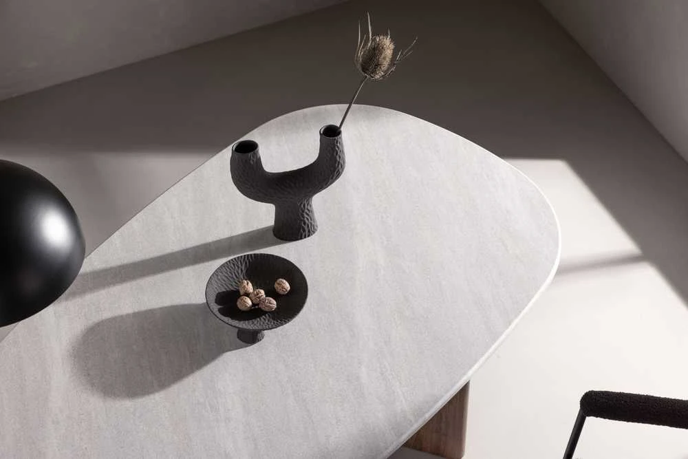 Venture Design Valgomojo stalas, Grönvik, 180x90 cm, Šviesiai pilkas