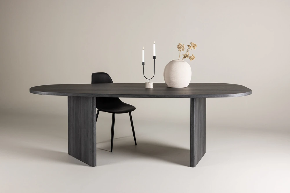 Venture Design Valgomojo stalas, Grönvik, 220x100 cm, Juodas