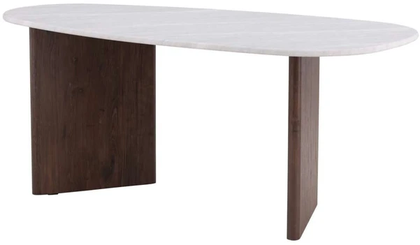 Venture Design Valgomojo stalas, Grönvik, 180x90 cm, Šviesiai pilkas