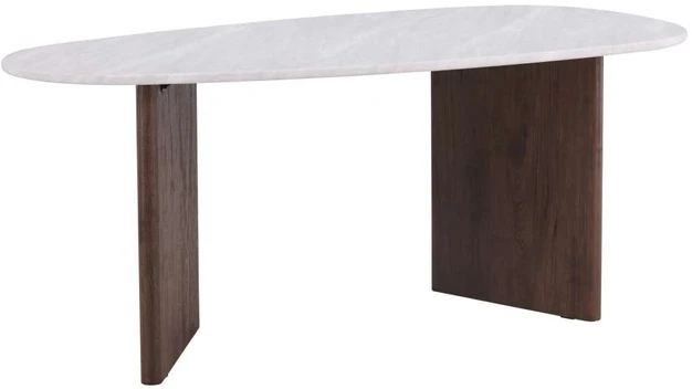 Venture Design Valgomojo stalas, Grönvik, 180x90 cm, Šviesiai pilkas