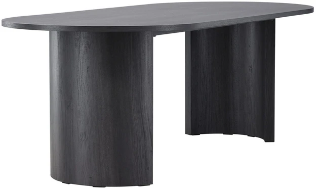 Venture Design Valgomojo stalas, Grundsund, 220x100 cm, Juodas