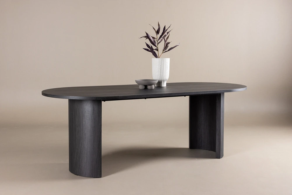 Venture Design Valgomojo stalas, Grundsund, 220x100 cm, Juodas