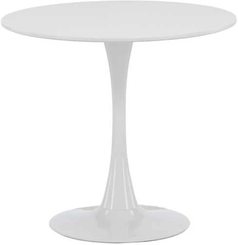 Venture Design Valgomojo stalas, Hamden, ø80 cm, Balta