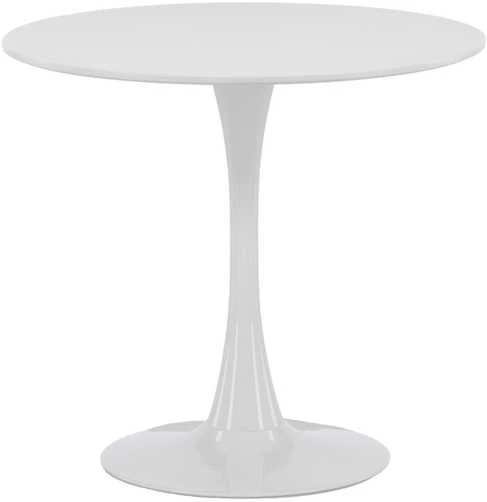 Venture Design Valgomojo stalas, Hamden, ø80 cm, Balta