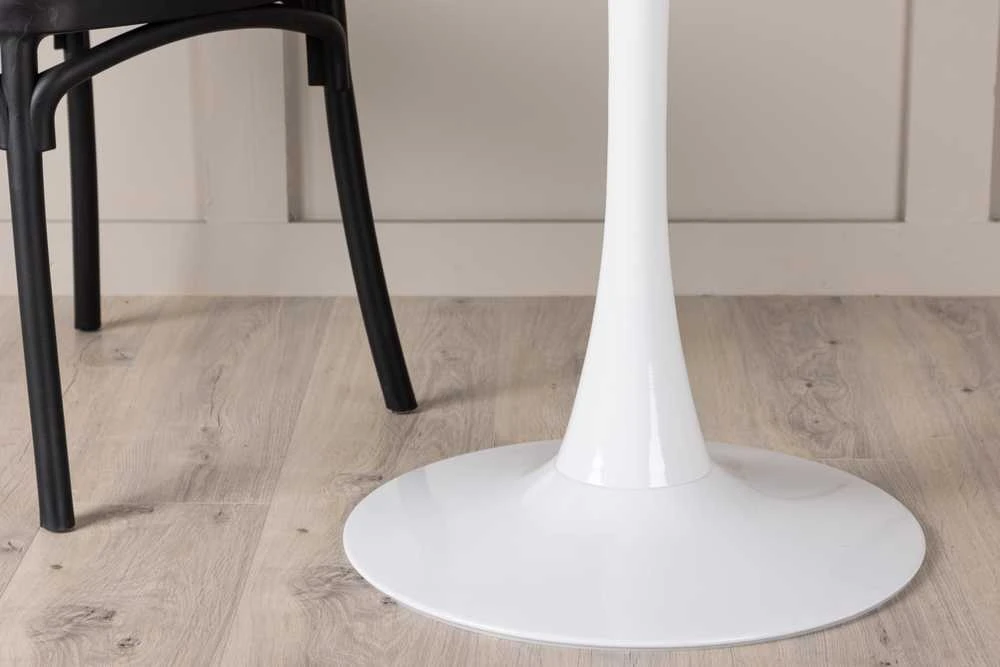 Venture Design Valgomojo stalas, Hamden, ø80 cm, Balta