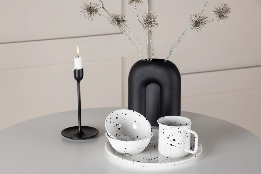 Venture Design Valgomojo stalas, Hamden, ø80 cm, Balta